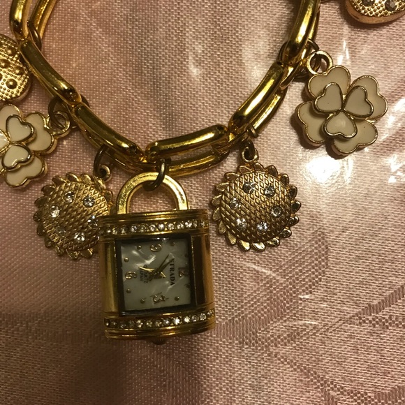 Brand new Strada clock charm bracelet - Picture 2 of 3